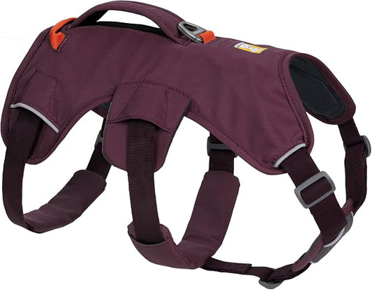 Ruffwear, Web Master, Multi-Use Support Dog Harness, Hiking and Trail Running, Service and Working, Everyday Wear, Purple Rain, XX-Small