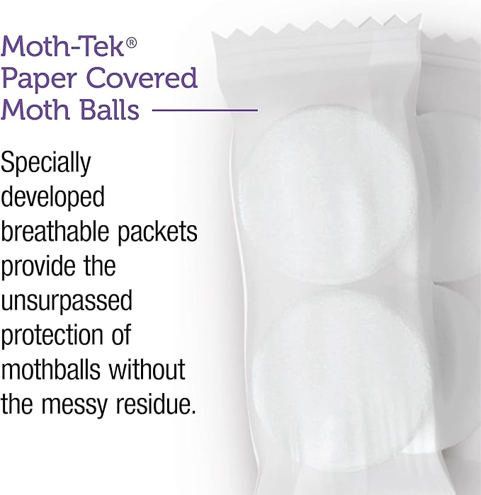 Enoz Lavender Scented Moth Ball Packets, Kills Clothes Moths, Carpet Beetles, Eggs and Larvae, 12 oz Resealable Bag (Pack of 3)