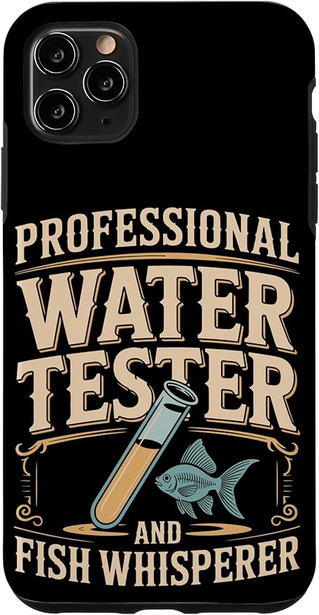 Professional Water Tester and Fish Whisperer Killifish Case for iPhone 11 Pro Max