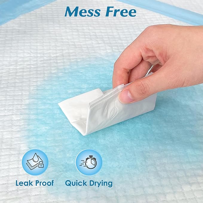 Wowflash Super Absorbency Disposable Leakproof Underpads with Quick Drying for Baby, Adults, Puppy, Dog Bed Pee Pads, Extra Large, XXL Incontinence Pads, 30” x 36”, 50 Count