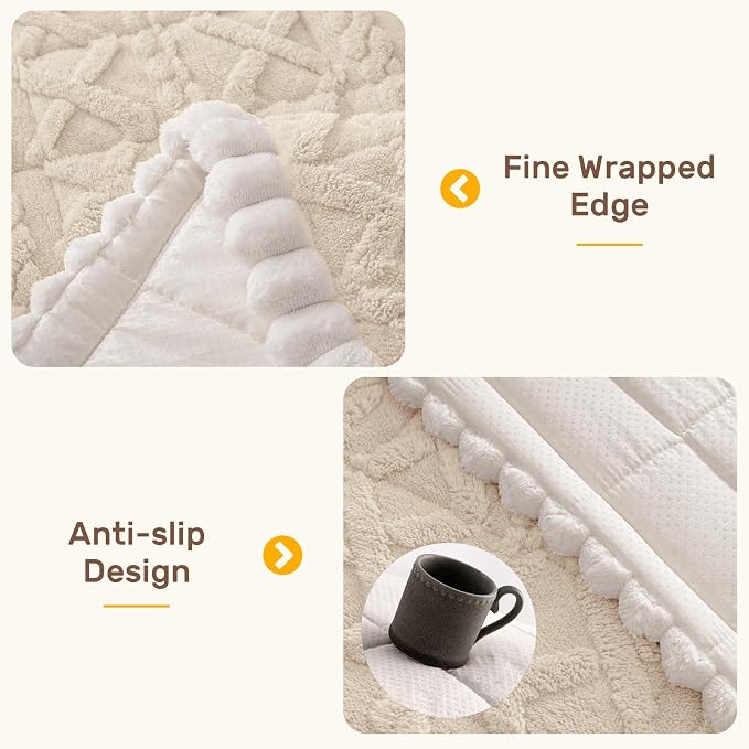 Couch Cover for Dogs, Washable Non Slip Sofa Covers for 3 Cushion Couch Pet Friendly Fuzzy Sofa Protector&Bed Mat for Pets (27.6"x70.9" Beige)
