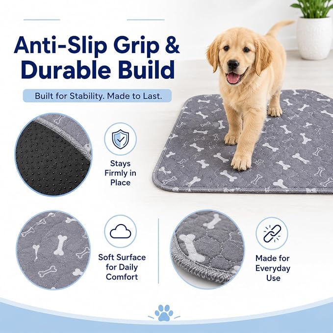 NovaPaw Pup Pad with Pheromones, Reusable Puppy Pads Washable for Dogs & Cats,Washable,Durable Leak-Proof & Anti-Slip Pet Training Pads for Home & Trave