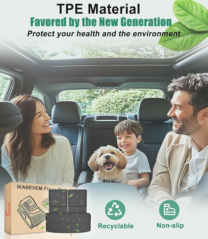 Original 2022-2026 MDX Cargo Liners & Backrest Mat for Acura MDX - Custom Fit Upper and Lower Position Trunk Mat & 3rd Row Seat Backrest Mat - All Weather Odorless TPE Car Mats for Acura MDX 2022-2026