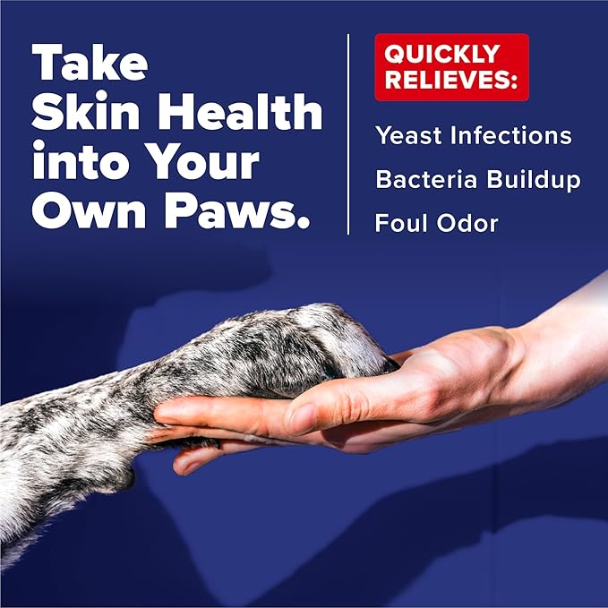 TropiClean OxyMed Medicated Antifungal Dog Shampoo, Yeast Dermatitis Treatment for Dogs, Deep Cleaning & Healing Formula with Miconazole, Zinc & Oatmeal, 20oz