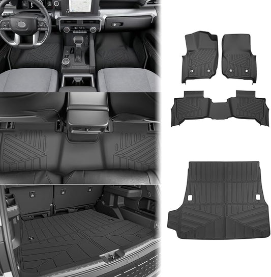 Cargo Liners for 2025 2026 Toyota 4Runner 5 Seats Gas, Rear Trunk Mat with Floor Liners All Weather Cargo Mats Protector Accessories(Not for Hybrid EV&i-Force MAX)