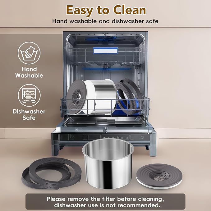 UPSKY 12L Dog Water Bowl No Spill Stainless Steel for Slow Drinking Gray | Large Capacity, Spill-proof, Non-slip Design, Durable, For Large Dogs, Messy Drinkers & Multi-pet Homes, Outdoor / Indoor