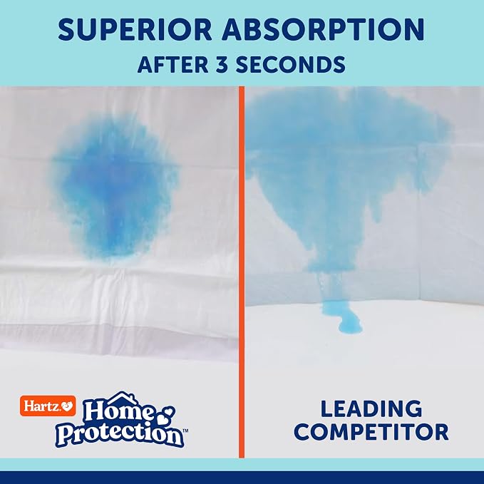 Hartz Home Protection Super Absorbent Odor Eliminating Mountain Fresh Scented No Leaks Dog Pads, XL 30 Count