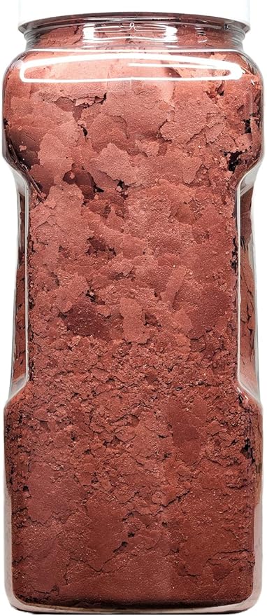 Aquatic Foods Inc. Beef Heart Custom Mix Flakes of Beef Heart, Shrimp Prawns, Astaxanthin for Color Enhancing Premium Flakes for Cichlids, Discus, Tropical Fish…6oz Med Jar