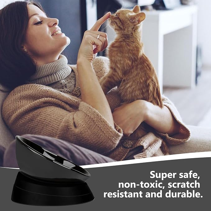 Bulldog Bowl Anti-Slip Dog Cat Dish Detachable Ceramic Dog Bowl Pet Sterile Tilted Pet Feeder Slope Base