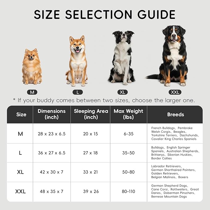 Homemate Dog Bed Extra Large Size Dog: 48"x35" Orthopedic Pet Bed with Toy | Large Dogs Bed with Non-Slip Botton & Removable Washable Cover Cat Bed Sofa XXL Outdoor Crate Pad Couch Dark Grey