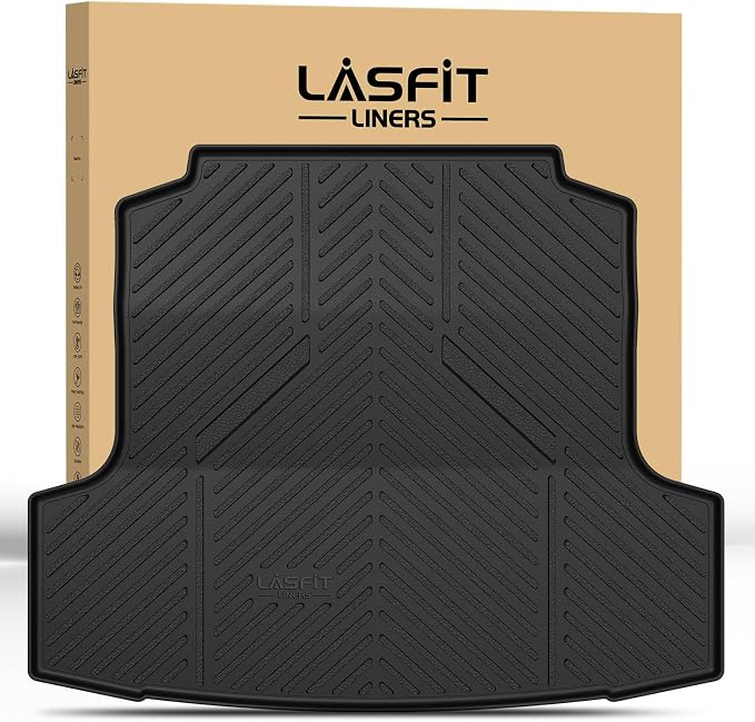 LASFIT Cargo Mat for Nissan Altima 2019-2026, All Weather TPE Custom Fit Durable No-Curling Trunk Mat for Altima 2019 2020 2021 2022 2023 2024 2025 2026 Cargo Liner Cargo Tray Accessories, Black