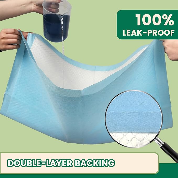 IMMCUTE Heavy Duty Puppy Pads 50 Count, 30"x28" Extra Large Dog Pee Pads – 7-Layer Thick & Tear-Resistant, Super Absorbent, Leakproof, Quick-Dry, Disposable Training Pads for Dogs & Cats