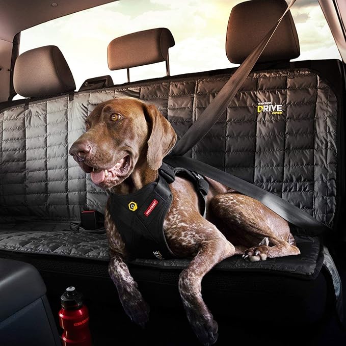 EzyDog Drive Dog Car Harness, Crash Tested and Certified - Large | US-FMVSS 213 Certified Dog Seat Belt Harness, Adjustable, Padded Comfort Chest Plate, Dual Metal SR Buckles