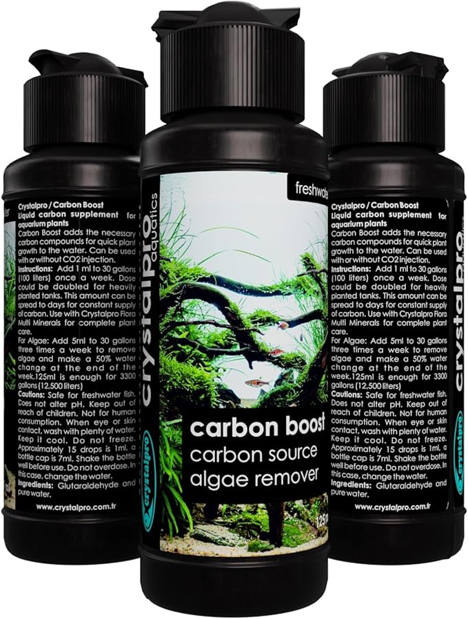 Carbon Boost - Liquid Carbon Source for Aquarium Plants - CO2 Alternative for Faster Growth in Freshwater Tanks - Part of the Flora Nutrition Series - 4.2 fl oz