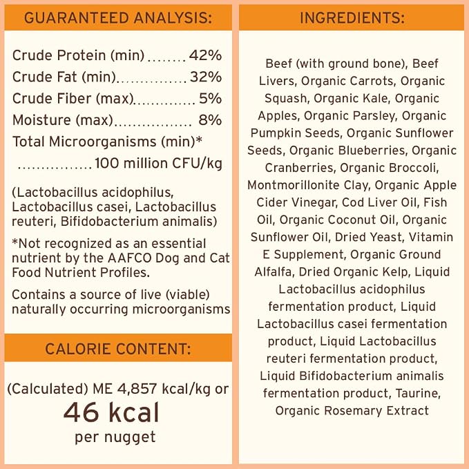 Primal Freeze Dried Raw Dog Food Nuggets, Beef, Complete & Balanced Meal, Also Use as Topper or Treat, Premium, Healthy, Grain Free, High Protein Raw Dog Food, 14 oz (Pack of 2)