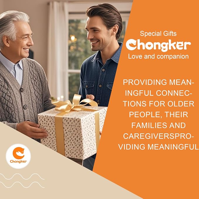 Chongker Stuffed Animals Handmade Realistic Cat Plush Toy for Elderly Adults Women Kids Cat Pet Lover Surprise Gifts