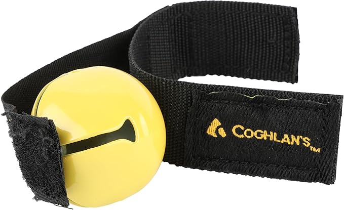Coghlan's Magnetic Bear Bell with Silencer - Hiking Safety Gear for Wildlife Alert - Yellow