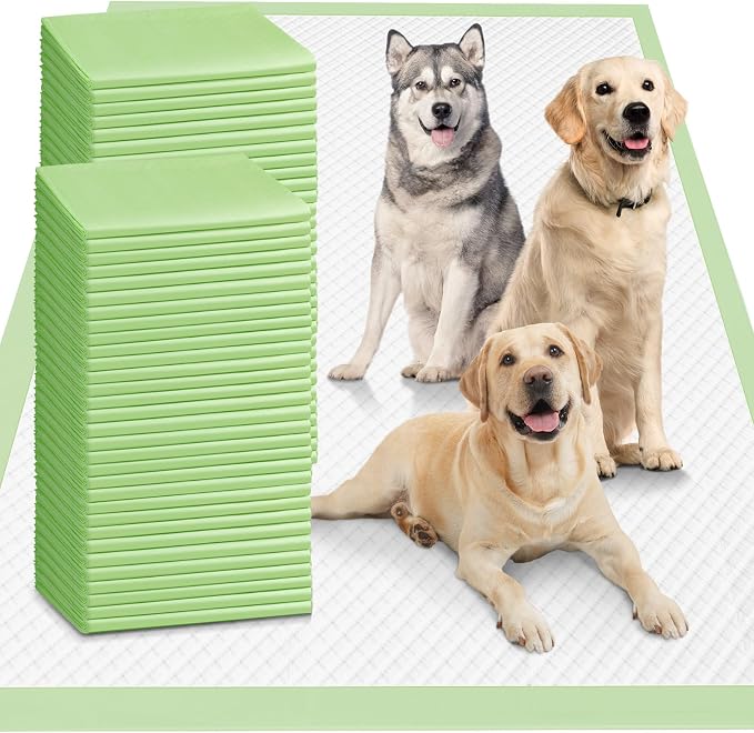 Gimars Upgrade XXXXL 36x36 Dog Pee Pads Extra Large Thicken 6 Layers Extra Absorbent Pee Pads for Dogs, Leakproof Dog Training Wee Wee Pads Quick Dry - 150 Counts