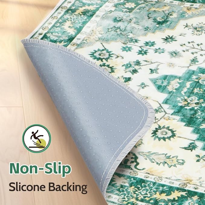 Washable Pee Pads for Dogs, 2 Pack Reusable Puppy Training Pads 48"x32" Super Absorbent Waterproof Dog Training Pads, Non-Slip Potty Pads, Whelping Pads Litter Mat Green Medallion