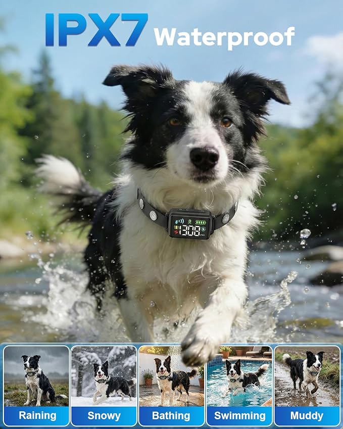 GPS Wireless Dog Fence with Adjustable 33–1999 Yards Range, GNSS Precision Locking, 3 Gentle Training Modes, and IPX7 Waterproof Collar – Designed Respectfully for Dogs Over 18 lbs