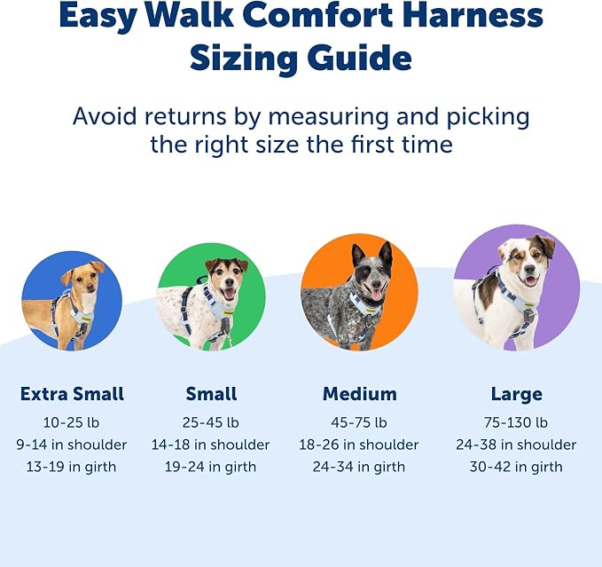 PetSafe Easy Walk Comfort No Pull Dog Harness, Green Gingham, Large | Stops Pulling on First Use with Front Martingale Loop, Padded Comfort, 5-Point Adjustable Fit