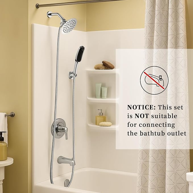 G-Promise 3 Mode Dog Shower Attachment with Pause Mode | High Pressure, Built-In Brush for Wash & Groom, Extra Long Hose, Easy Install, for Indoor & Outdoor Use