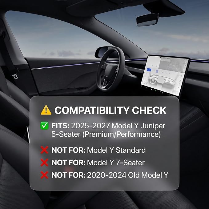 Cargo Liner for Tesla Model Y Juniper Trunk Mat Frunk Front & Rear Trunk Tray Mats All Weather Protector Anti-Slip TPE Accessories 2025 2026(3PCS)