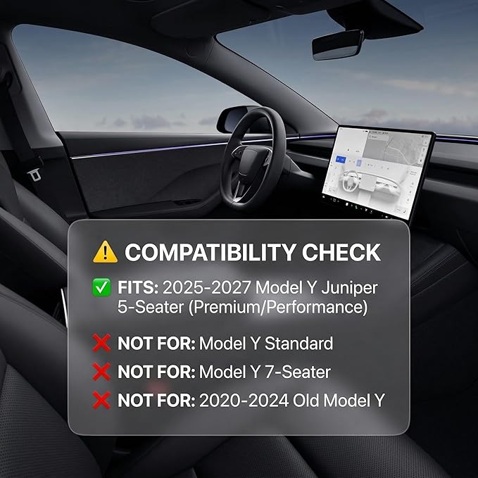 for Tesla Model Y Juniper Rear Seat Back Cover All Weather TPE SeatBack Liner Pad Back Protector Interior Accessories 2025 2026 (5 Seats)