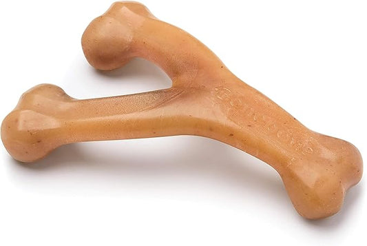 Jouet à mâcher résistant Benebone Wishbone pour chiens destructeurs, saveur poulet véritable, fabriqué aux États-Unis, taille M, pour toutes les races