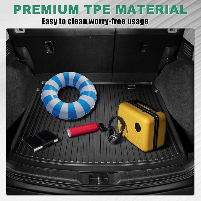 Original 2017-2022 CR-V Cargo Liner for Honda CRV (Not for Hybrid) - Custom Fit TPE Trunk Mat Accessories - All Weather Rubber Cargo Mat for Honda CRV 2017-2022(Upper Position)