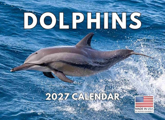 Dolphin Calendar 2027 Monthly Wall Calender 12 Month