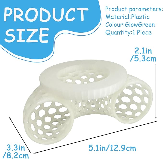 Glow in the Dark Floating Betta Activity Tunnel, Aquarium Hideout and Shrimp Cave, Interactive Fish Tank Decor and Stress Relief Resting Spot for Betta Fish and Smallfish Shrimp