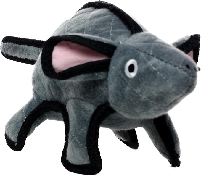 TUFFY® 2 Pack Cow Mouse Large Ultra Durable Plush Dog Toys | Multiple Layers & Reinforced Seams , Washable and Floats , Original Construction