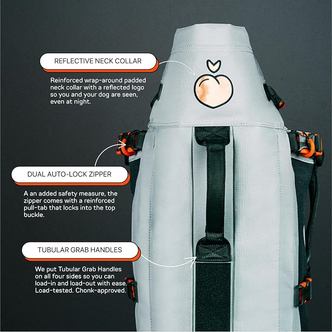 Maxine One Dog Backpack Carrier for Medium Dogs (Black) | Adjustable & Ergonomic Pet Carrier, Built to be Safer, Hands Free Travel & Hiking, Front Facing, Featured in Wired Magazine