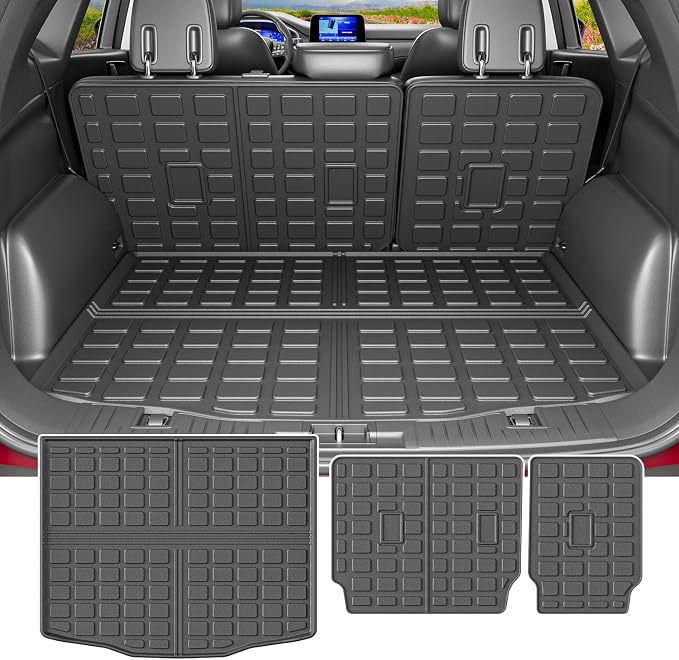 powoq Cargo Liner Compatible with 2020-2026 Ford Escape Trunk Mat All Season Protection TPE Cargo Mat Replacement for 2020 2021 2022 2023 2024 2025 2026 Ford Escape Accessories