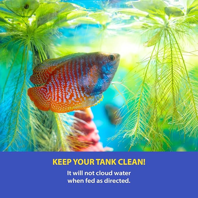 Tropical Fish Flakes (0.66 Oz) for Small Fish - Balanced Diet, Premium Food, Supports Health - Floating Fish Food
