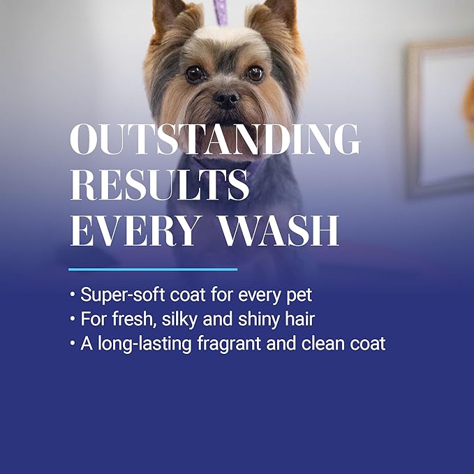Chris Christensen SmartWash 50 Grooming Shampoo Jungle Apple, Groom Like a Professional, Delightfully Fragranced and Concentrated, Suitable for All Coats, Made in The USA, Gallon