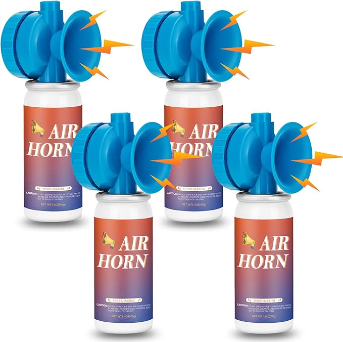 Air Horns for Safety Loud Marine, Air Horns Can 1.4oz Mini Small Handheld for Boat Sporting Events Emergency Use Camping Hiking Outdoor