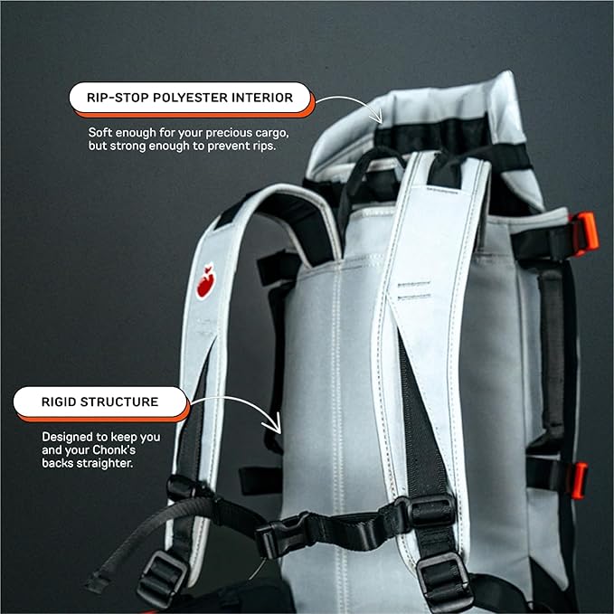Maxine One Dog Backpack Carrier for Medium Dogs (Gray) | Adjustable & Ergonomic Pet Carrier, Built to be Safer, Hands Free Travel & Hiking, Front Facing, Featured in Wired Magazine