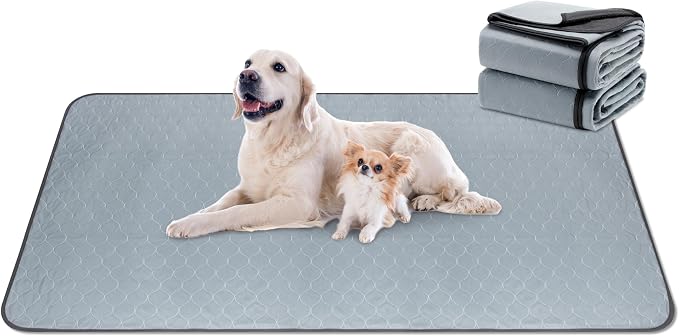 DAHAPYBOO Extra Large Washable Pee Pads for Dogs 36x72,2Pack | Reusable Puppy Pads for Dogs Non-Slip Waterproof Pet Training Pads for Crate, Playpen, Bed, Sofa,Whelping Box, Potty Training