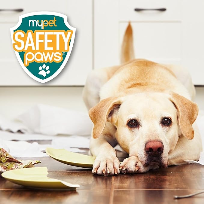 MYPET North States Safety Paws Mischief Minder Strap Locks | Works on Garbage cans, cabinets, and More (2-Pack, Gray)