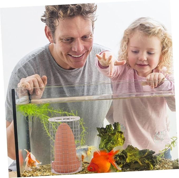 Ipetboom 1 Set Spawning Bucket Slate Stone Aquarium Live Angelfish Spawning Cone Live Discus Fish Live for Ceramic Breeding Cone Fish Eggs Cones Clay Rock Fish Tank