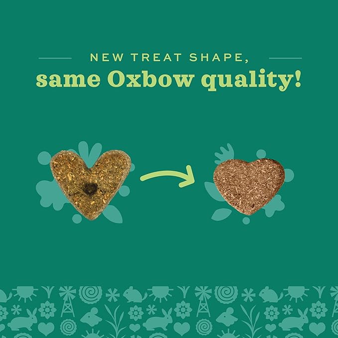 Oxbow Simple Rewards Apple Banana Treats, Timothy Hay Guinea Pig & Bunny Treats, Pet Snack, Made Guinea Pig Hay, Made in USA, Timothy for Rabbit, 3 oz Bag (Pack of 2)