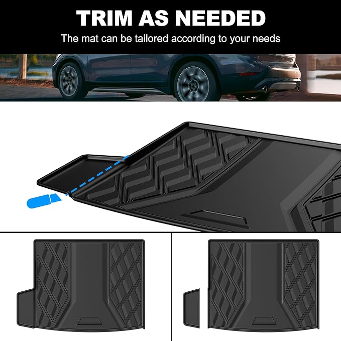 AOMSAZTO Floor Mats & Cargo Liner for BMW X1 2016-2022 (F48), 1st & 2nd Row All Weather Protection Floor Liners Waterproof Anti Skid Car Accessories