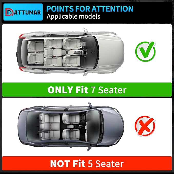 Floor Mats Compatible with 2013-2024 Toyota 4 Runner 7 Seat Cargo Mat Liner Back Seat Cover Protector 2023 4Runner Accessories (Fit 7 Seat, Floor Mats+Trunk Mat+2nd & 3rd Row Backrest Mats)