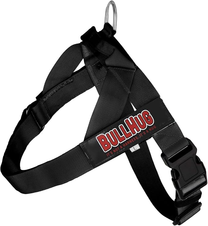 Adjustable Dog Harness– No Pull, No Choke – for English Bulldogs, French Bulldogs, Pugs & Broad-Chested Breeds – Easy, Safe Walks (Black, Small)