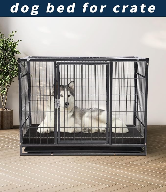 Waterproof Vinyl Leather Dog Bed for Small Dogs, Wipeable Dog Pad, Easy to Clean, Pet Hair Resistant Kennel Bed