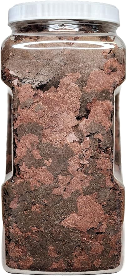 Aquatic Foods Inc. 45% Blackworm Flake & Beef Heart Flake Mix for Discus, Cichlids, All Tropical Fish. Aquatic Foods Premium Flakes…6oz Med Jar