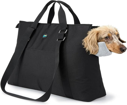 Ownpets Large Pet Carrier for Dogs Cats, 18-20lbs, Hands-Free Purse Bag | extra large, storage pockets, travel vet shopping, medium pets