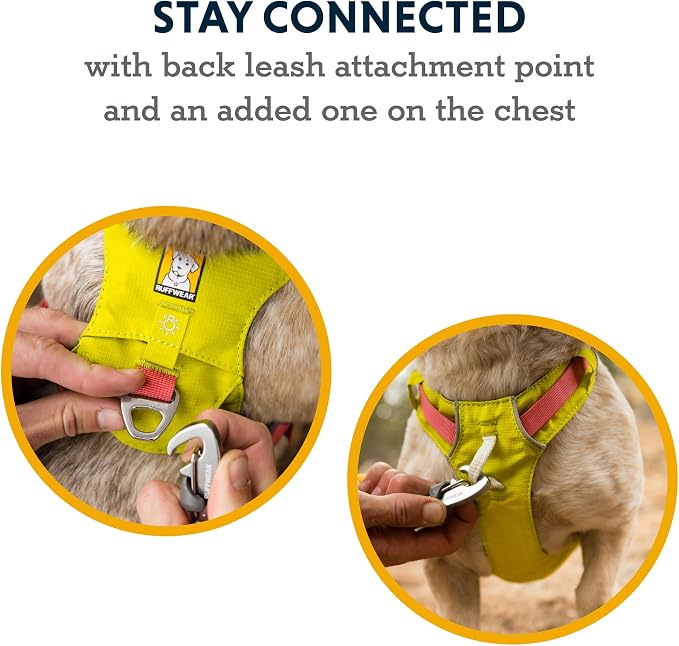 Ruffwear, Hi & Light, Everyday Lightweight Dog Harness, Trail Running, Walking, Hiking, All-Day Wear, Basalt Gray, X-Small